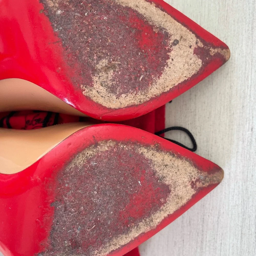 Christian Louboutin Pigalle Follies Patent Leather Nude (OBO) - Picture 8 of 12